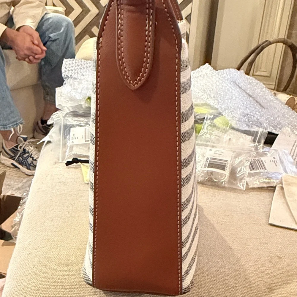 Mango Stripe Printed Shopper Bag/NWT - Picture 14 of 14